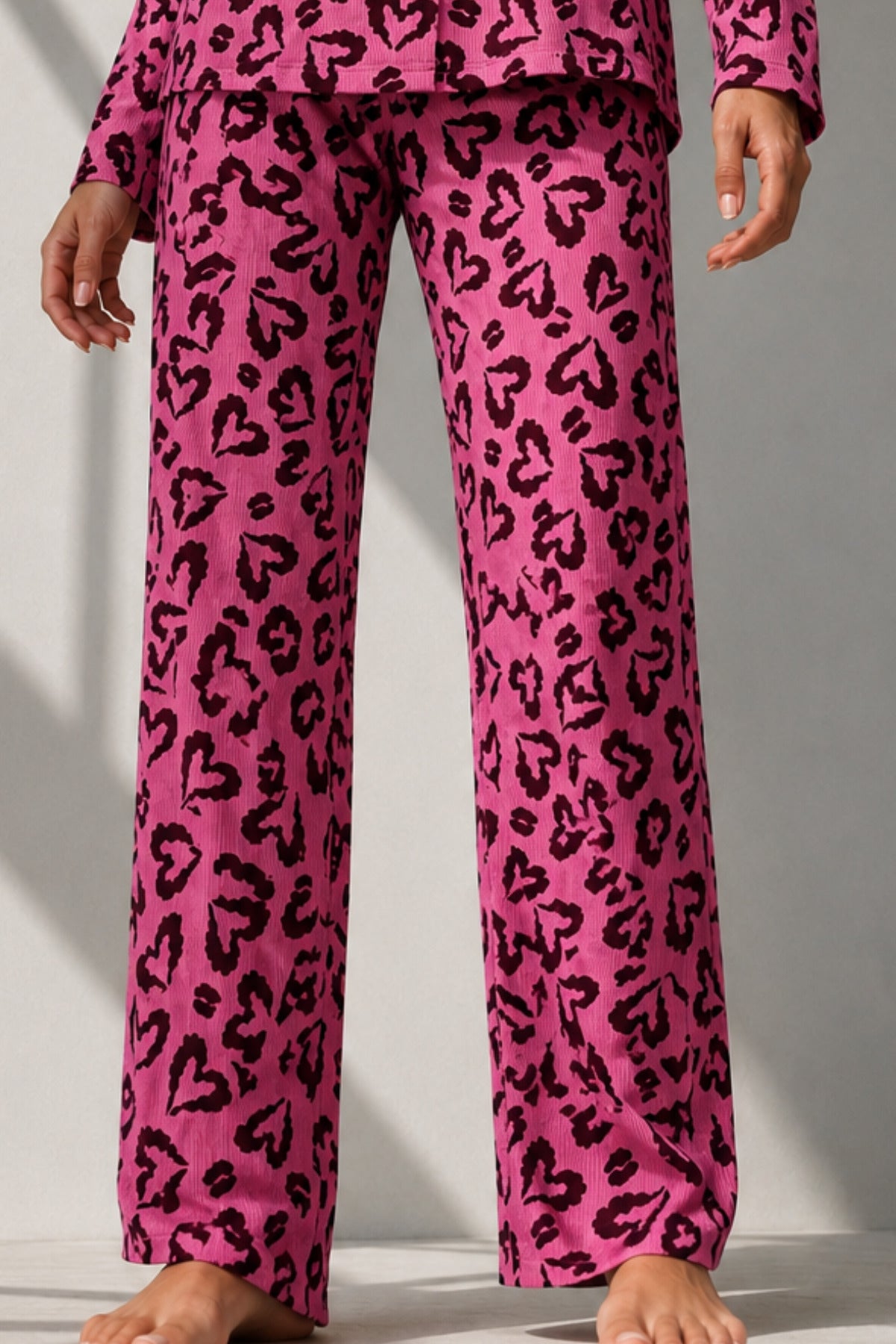 Kadın Uzun Kol Pamuklu Pijama Takımı
