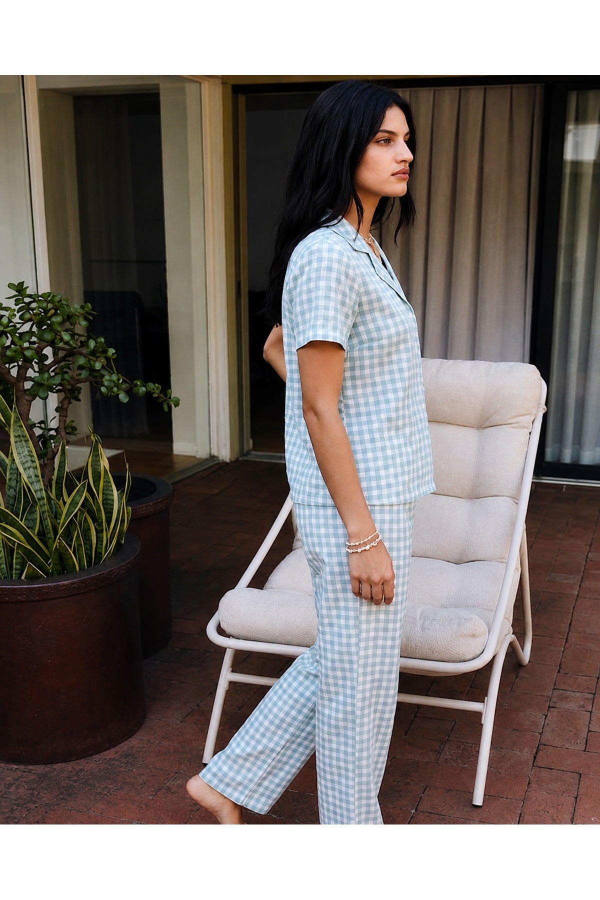 Viskon Karışım Homewear Pijama Takımı