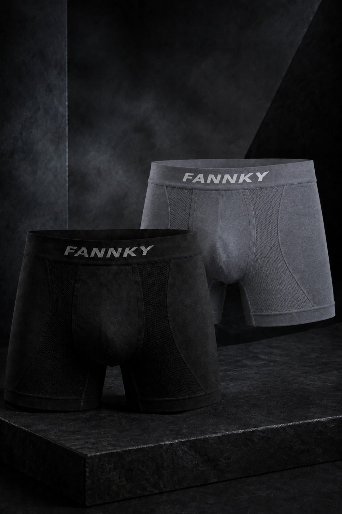 Erkek Rahat Esnek Seamless 2 Li Boxer