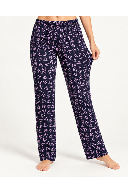 Kadın Premium Desenli Rahat Kesim Pijama Altı 4773