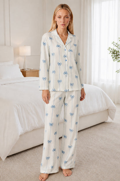 Kadın Desenli Relaxed Pijama Takımı 4661