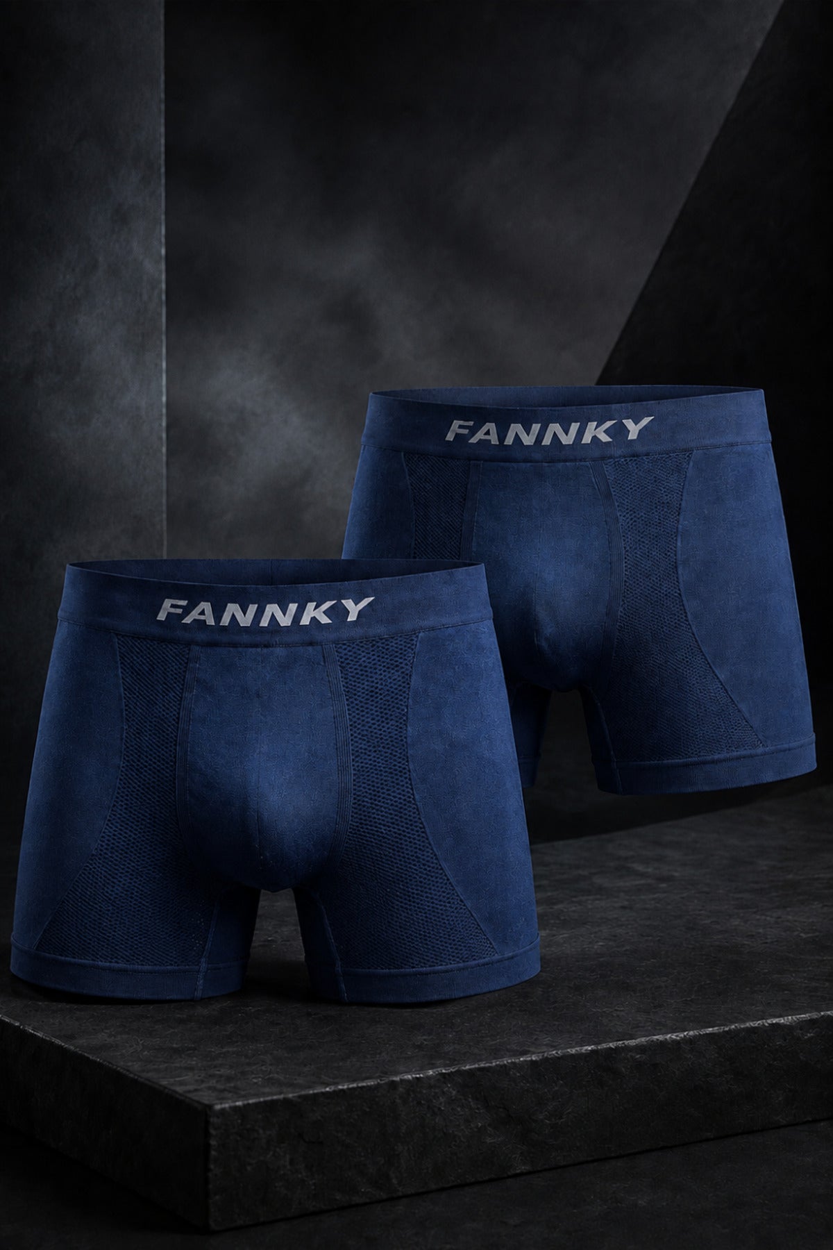 Erkek Rahat Esnek Seamless 2 Li Boxer