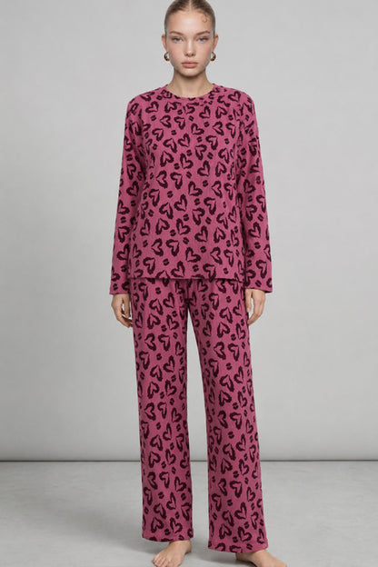 Kadın Çizgili Regular Fit Pijama Takımı 4691