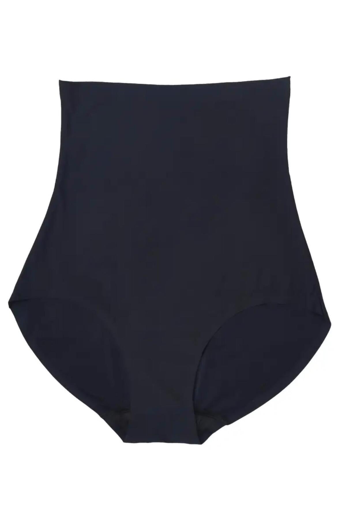 Lazer Kesim Silikonlu Slip Korse 4402 Siyah