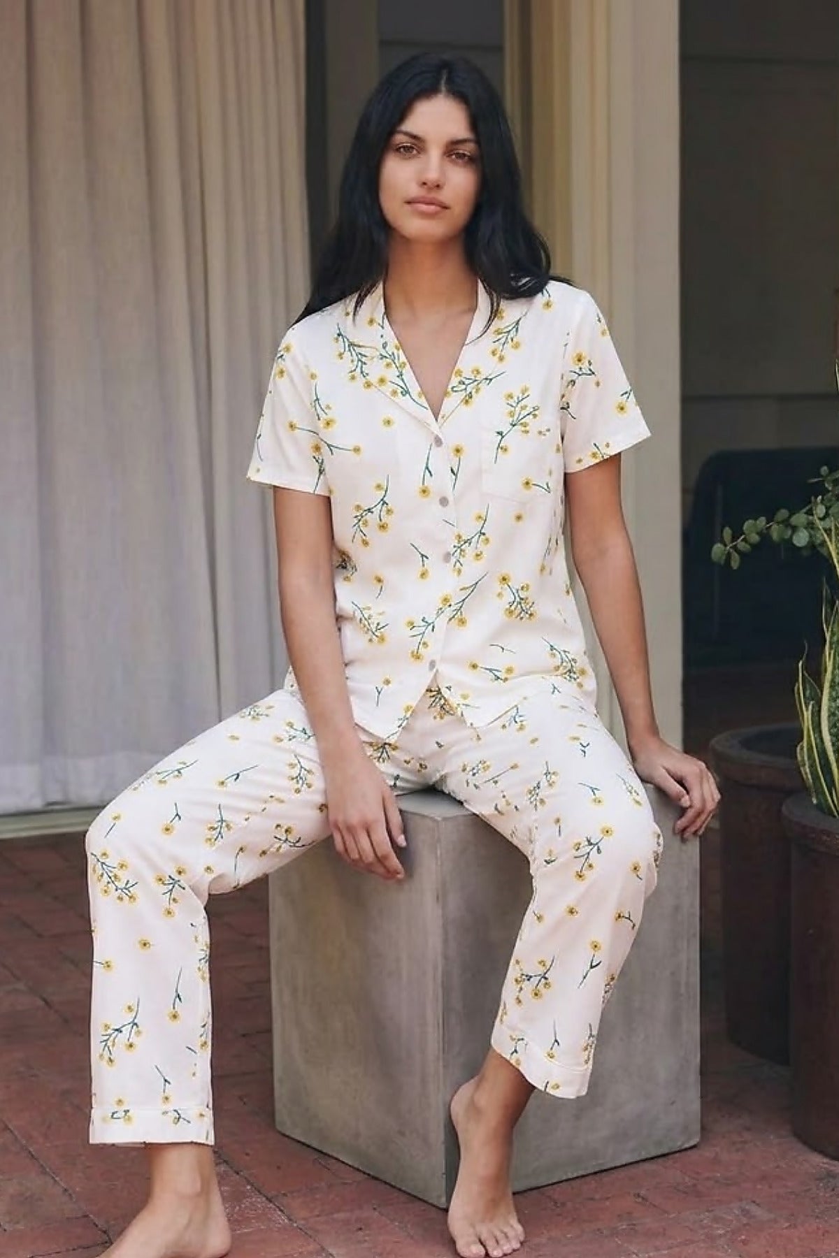 Viskon Karışım Homewear Pijama Takımı