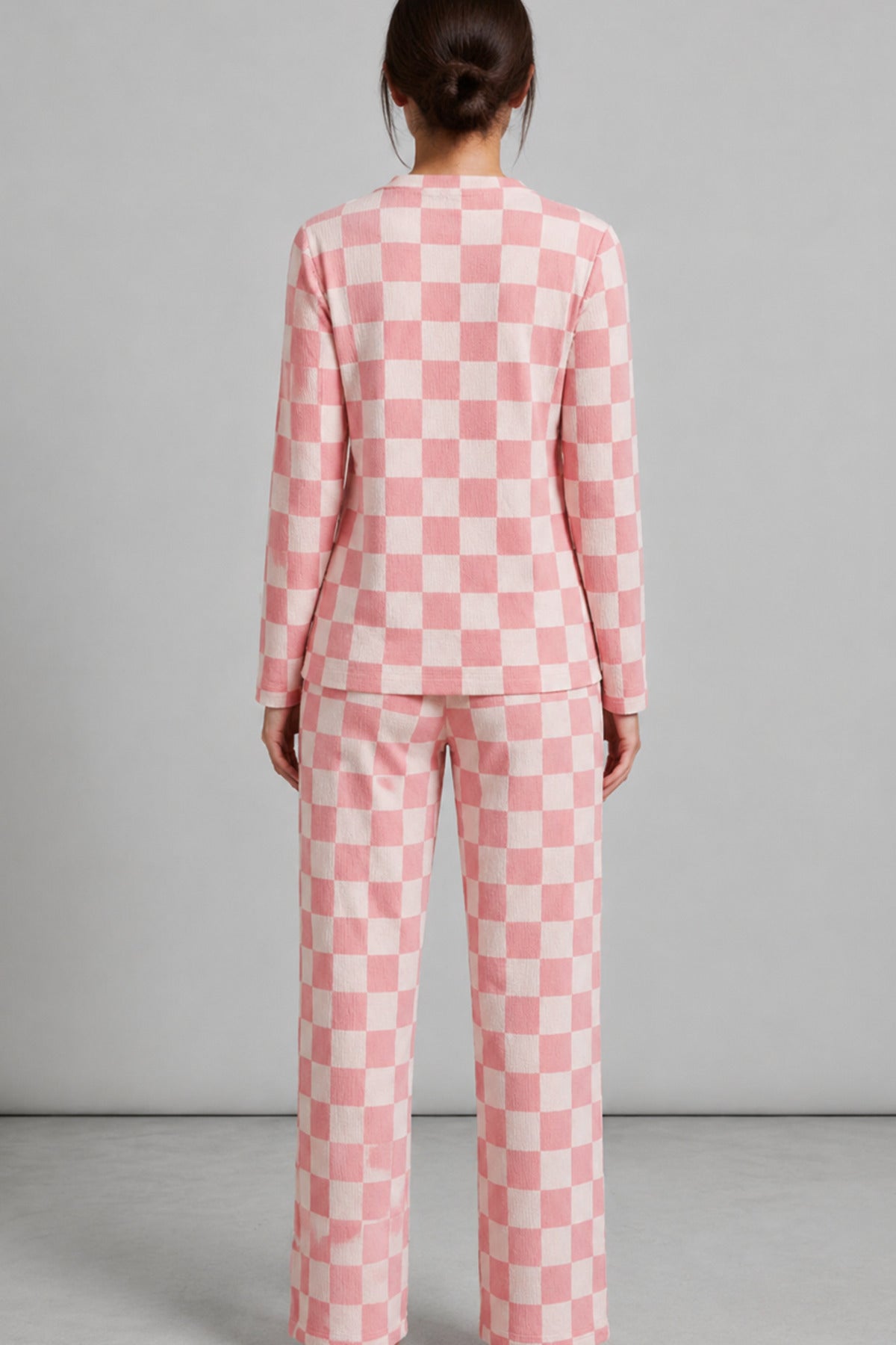 Kadın Çizgili Regular Fit Pijama Takımı 4691