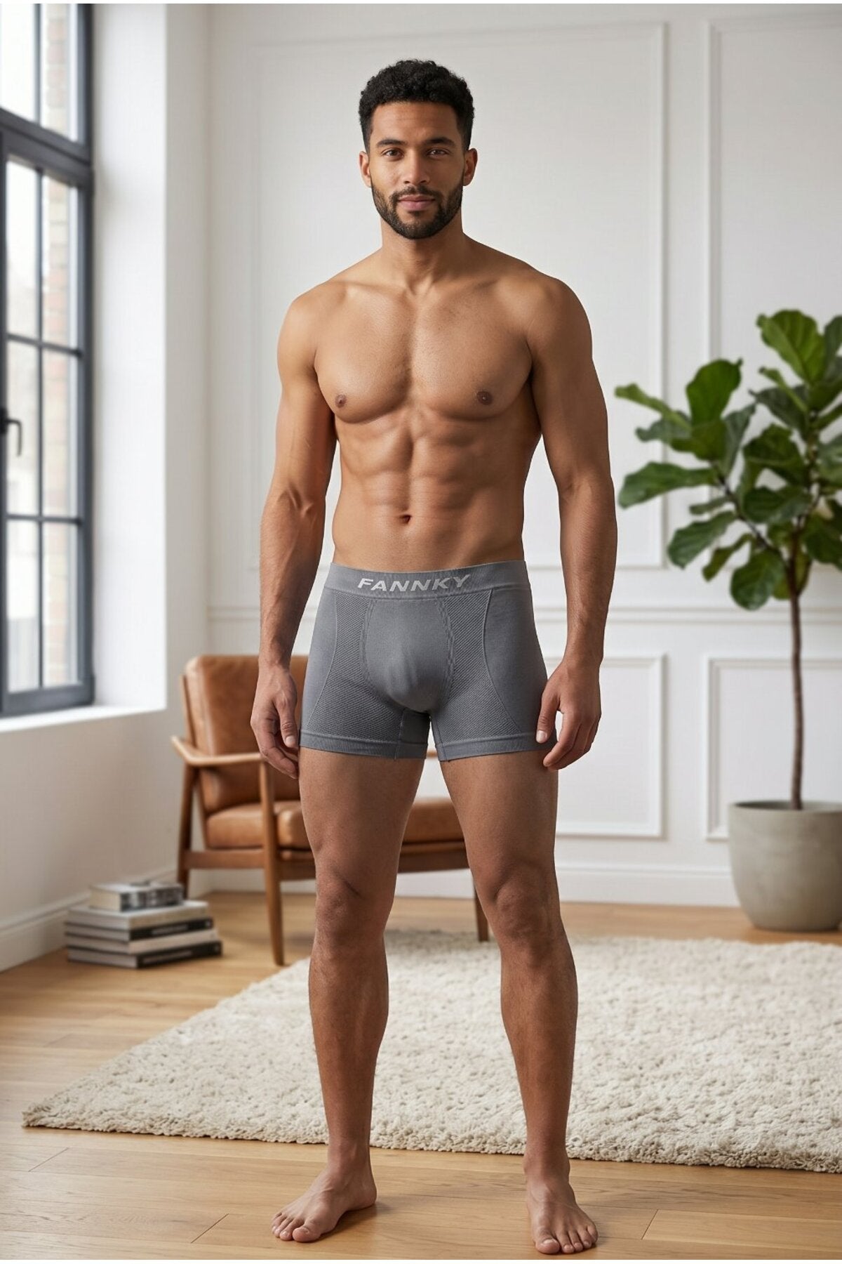 Erkek Rahat Esnek Seamless 2 Li Boxer
