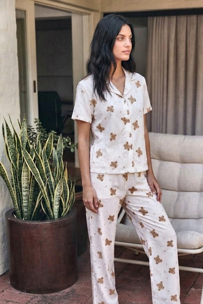Viskon Karışım Homewear Pijama Takımı