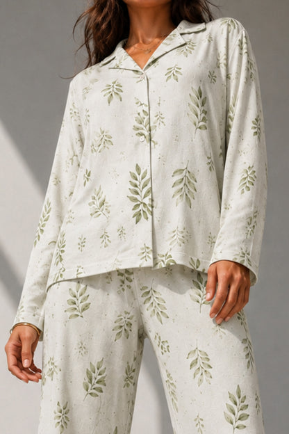 Kadın Uzun Kol Pamuklu Pijama Takımı