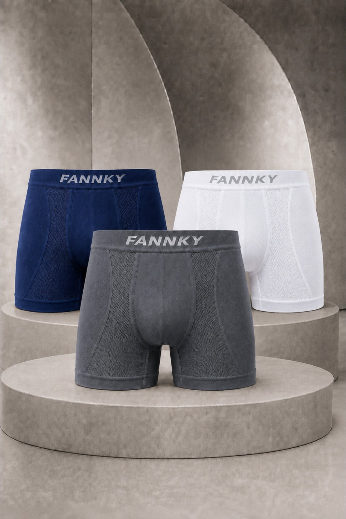 Erkek Casual Comfort Günlük 3 Lü Boxer