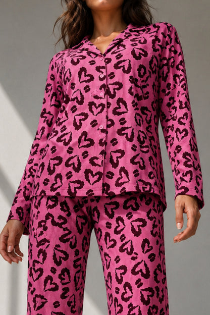 Kadın Uzun Kol Pamuklu Pijama Takımı