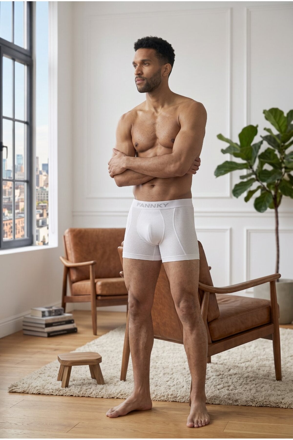 Erkek Rahat Esnek Seamless 2 Li Boxer