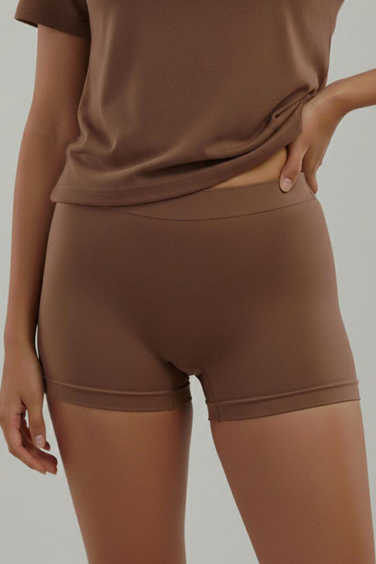 Toparlayıcı İz Yapmayan Seamless Örme Boxer 2001 Kahverengi