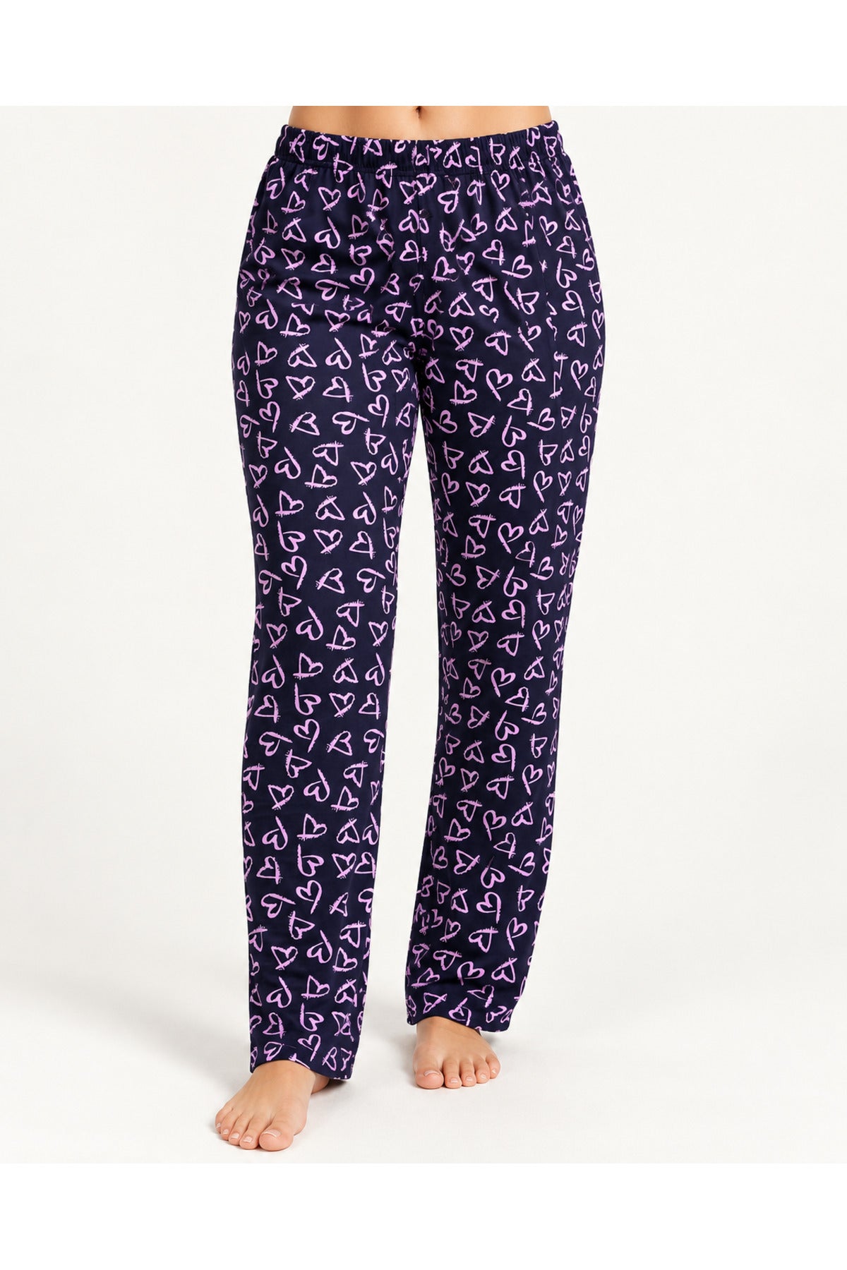 Kadın Premium Desenli Rahat Kesim Pijama Altı 4773