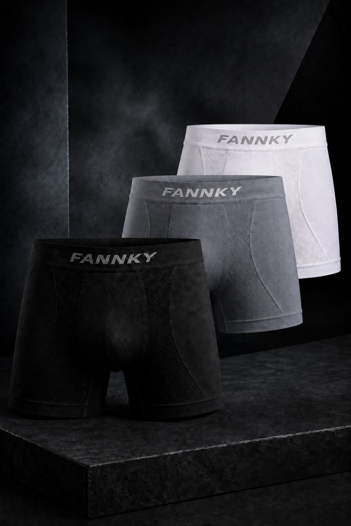 Erkek Rahat Esnek Seamless 3 Lü Boxer