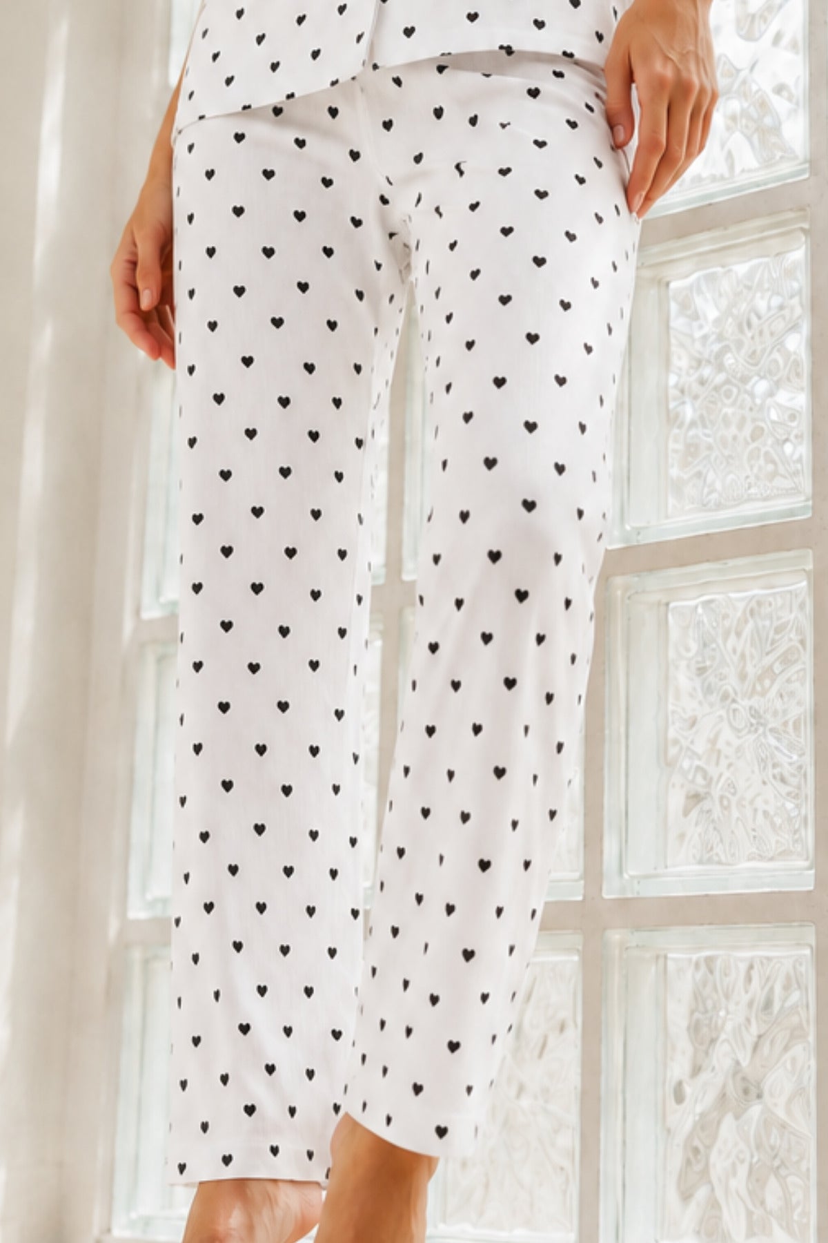 Kadın Genç Loose İpliği Boyalı Pijama Takımı