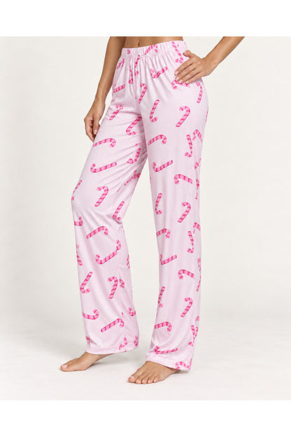Kadın Premium Desenli Rahat Kesim Pijama Altı 4773