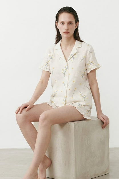 Kadın Relaxed Lastikli Pijama Takımı