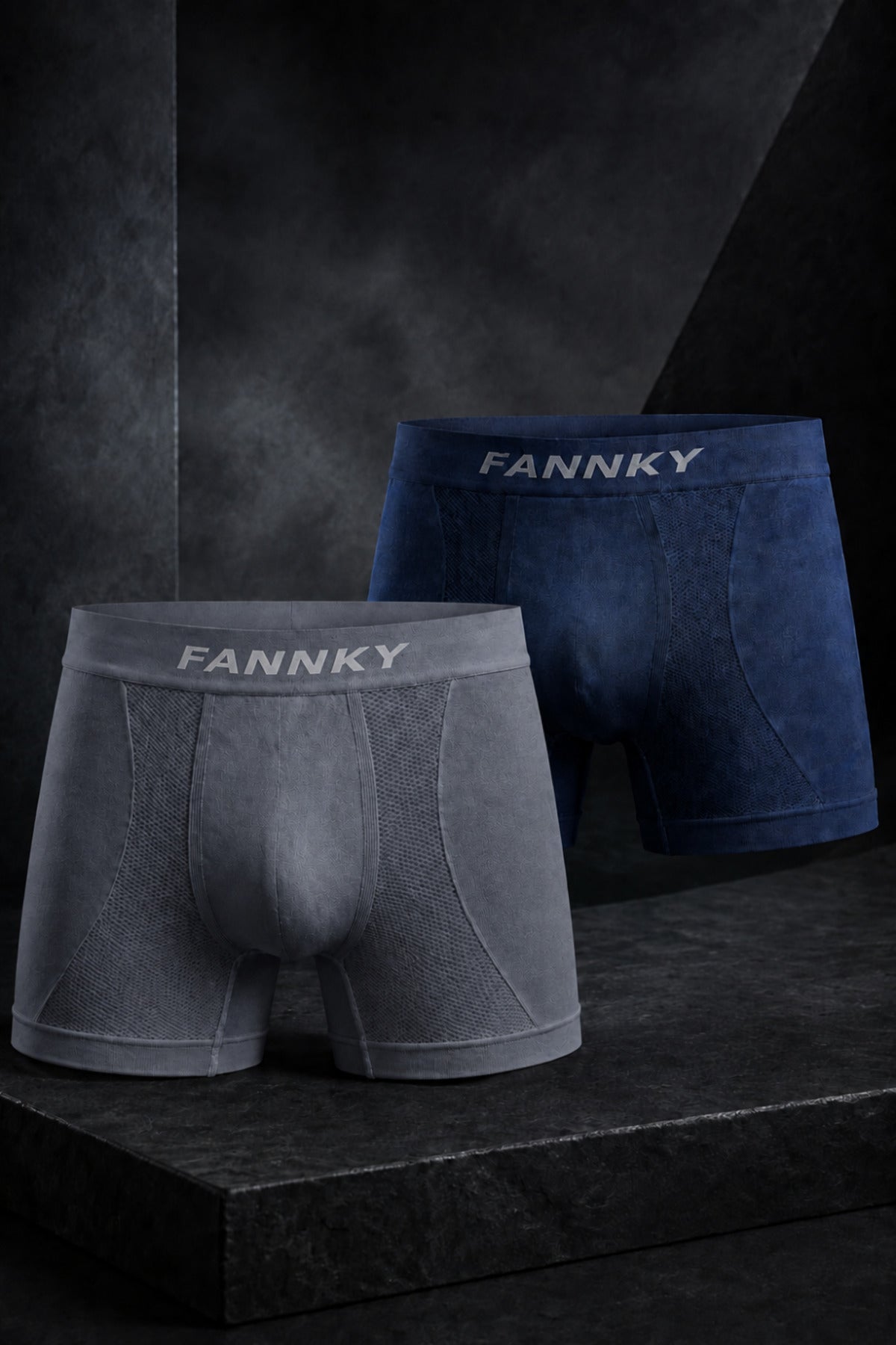 Erkek Rahat Esnek Seamless 2 Li Boxer