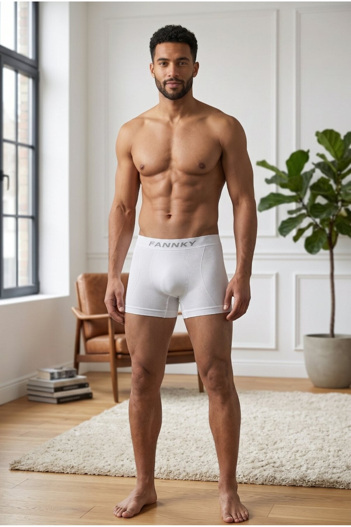 Erkek Rahat Esnek Seamless 2 Li Boxer
