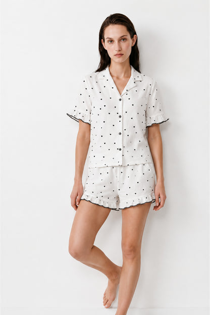 Kadın Relaxed Lastikli Pijama Takımı