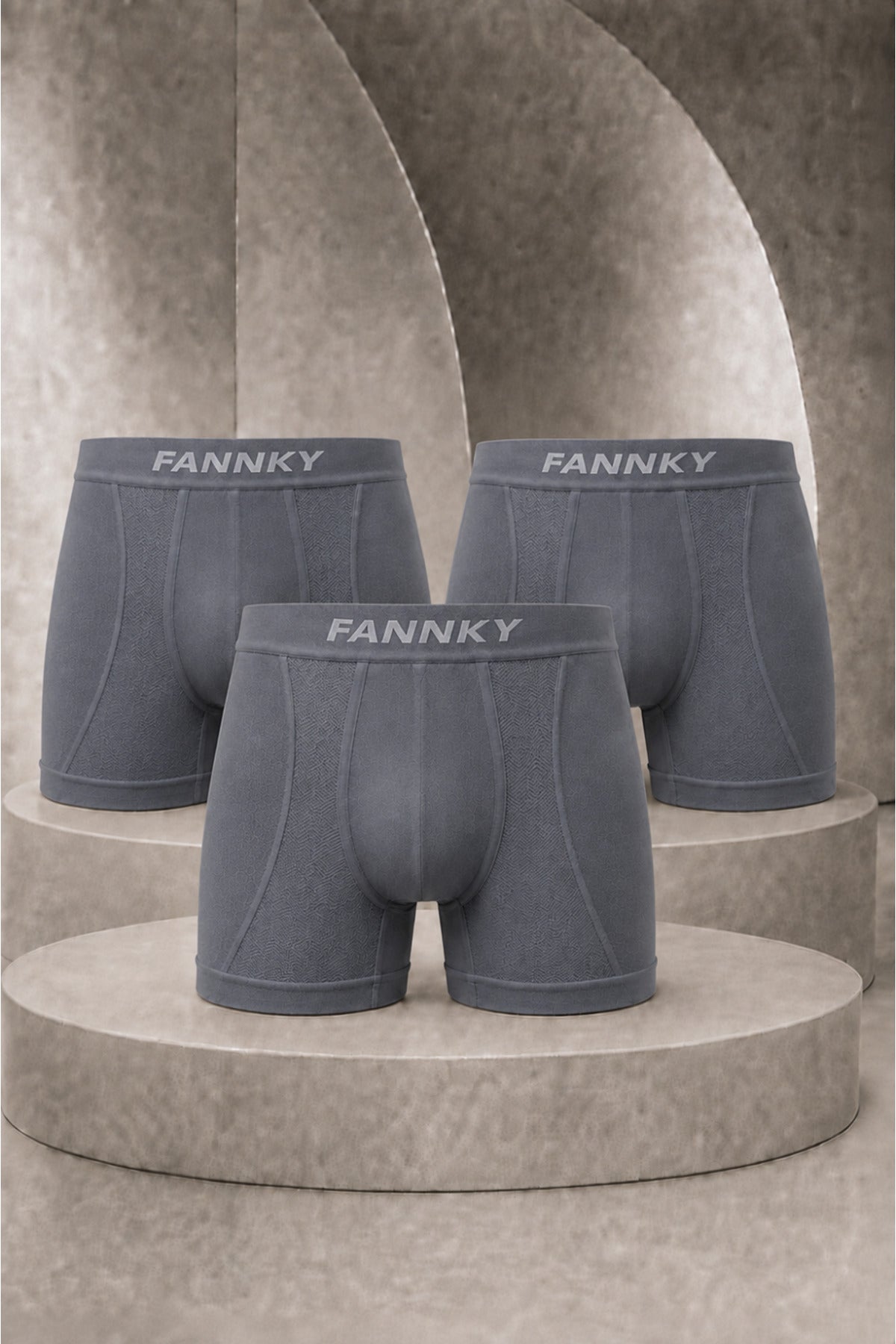 Erkek Casual Comfort Günlük 3 Lü Boxer