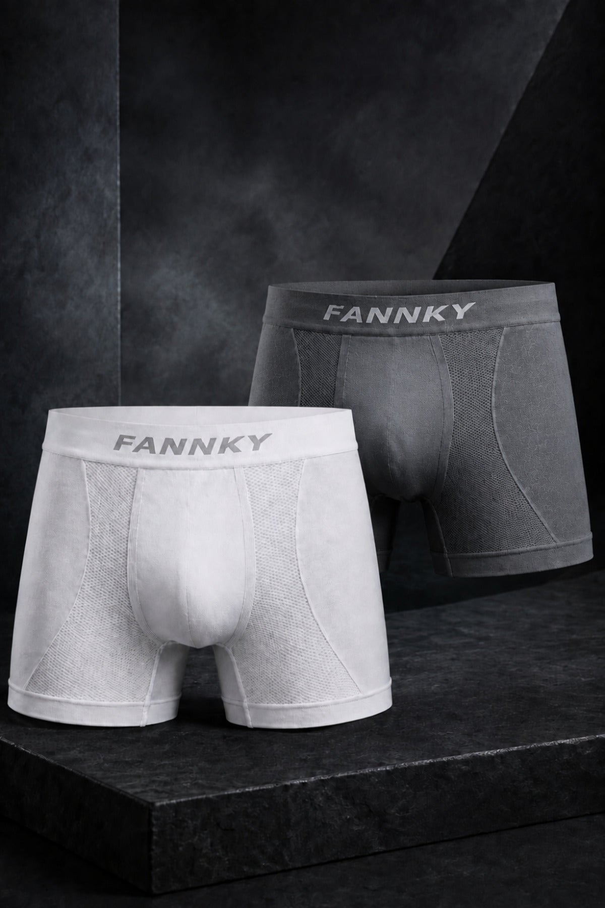 Erkek Rahat Esnek Seamless 2 Li Boxer