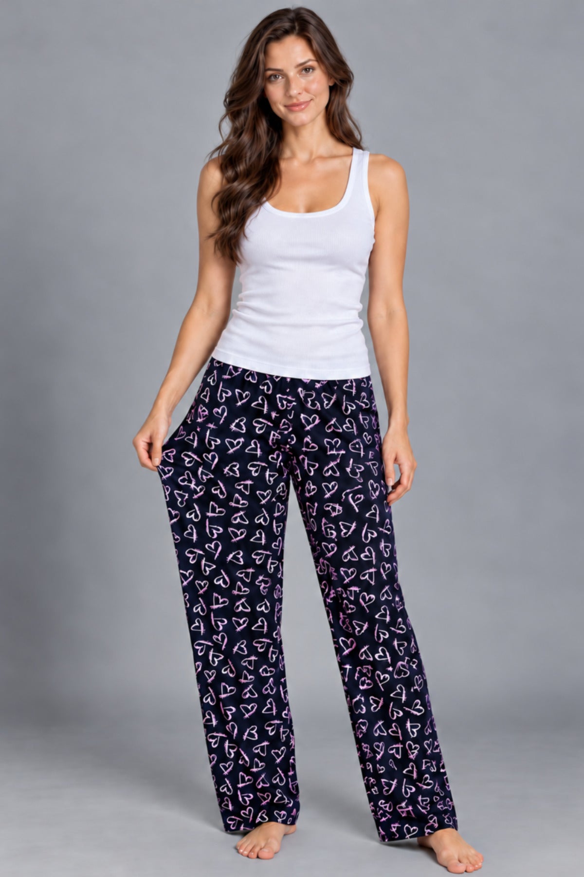 Kadın Trend Günlük Bluz Desenli Pijama Takımı