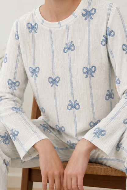 Kadın Desenli Nefes Alan Pijama Takımı 4694