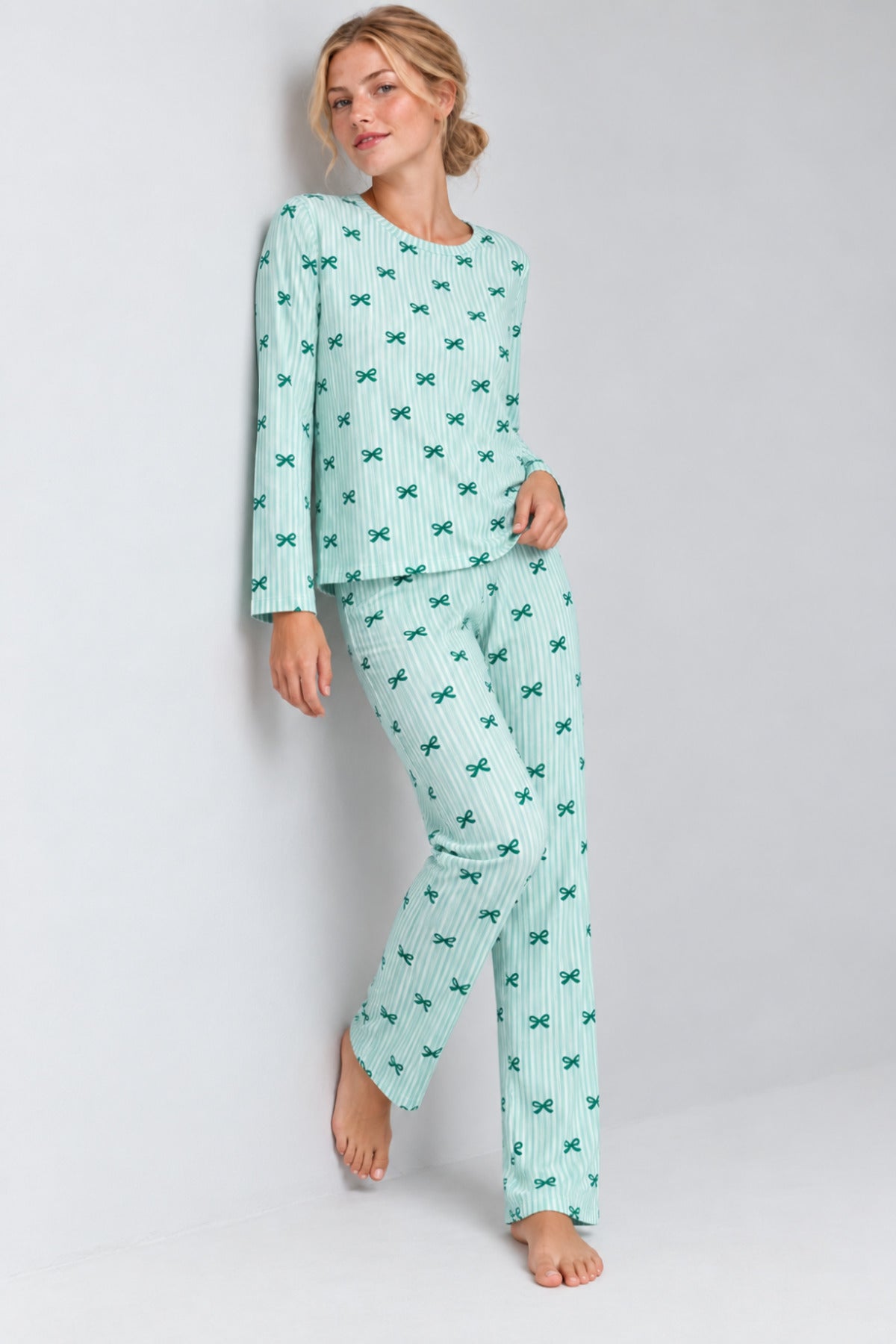 Kadın Comfort Esnek Pijama Takımı 4686