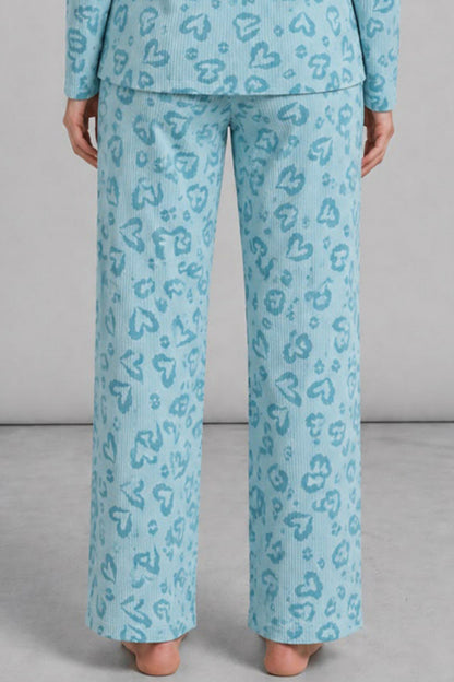 Kadın Uzun Kol Rahat Pijama Takımı 4761