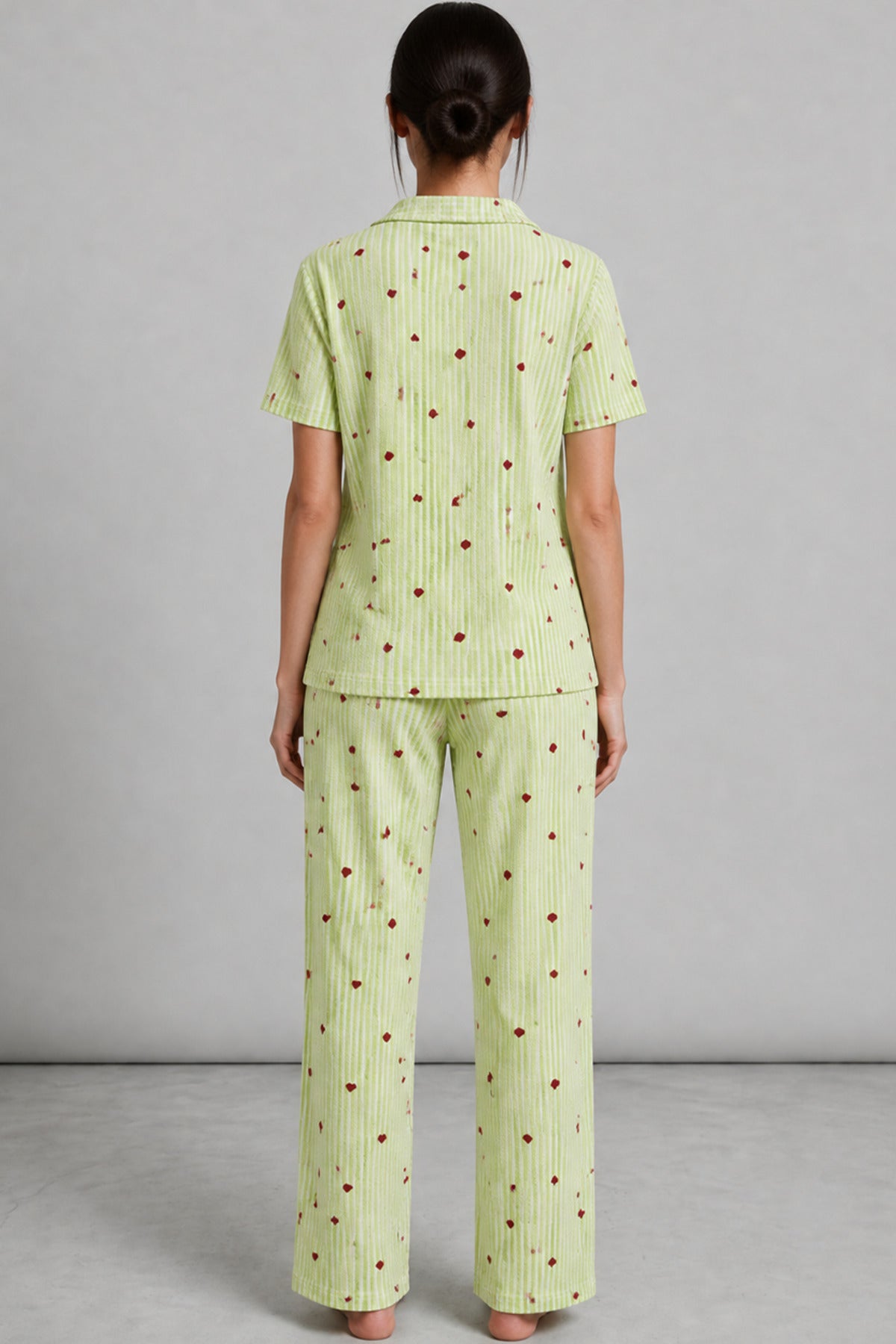 Kadın Kısa Kollu Rahat Pijama Takımı 4728