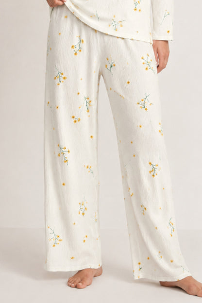 Kadın Desenli Uzun Kollu Pijama Takımı 4722