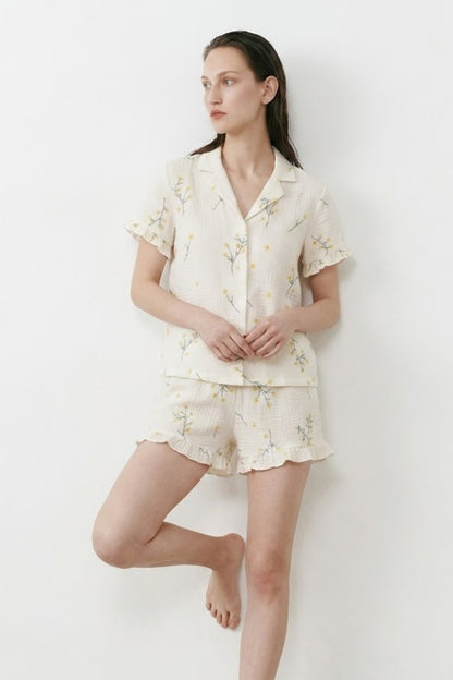 Kadın Relaxed Lastikli Pijama Takımı