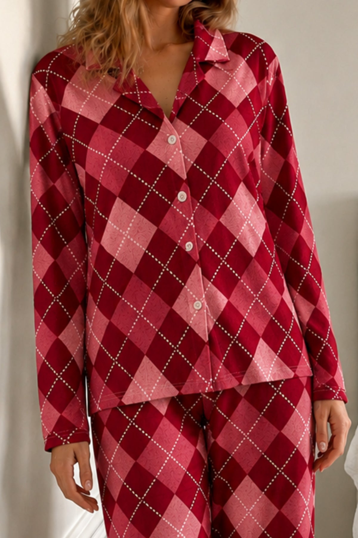Kadın Bürümcük Tam Boy Pijama Takımı