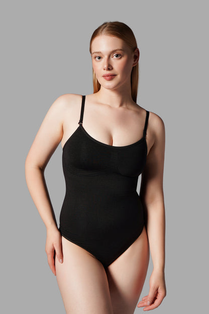 Çıtçıtlı String Body Korse 9052
