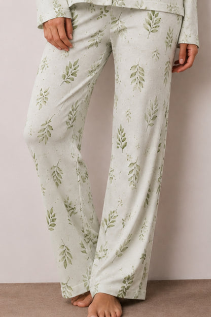 Kadın Düğmeli Kışlık Ev Pijama Takımı