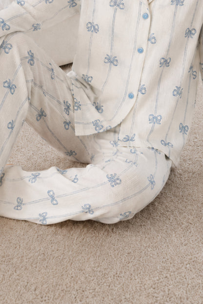 Kadın Desenli Relaxed Pijama Takımı 4661